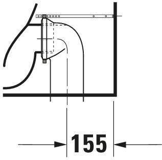 DURAVIT DuraStyle Stand-Tiefspül-WC 370x630 mm mit WonderGliss, Abgang Vario, weiß