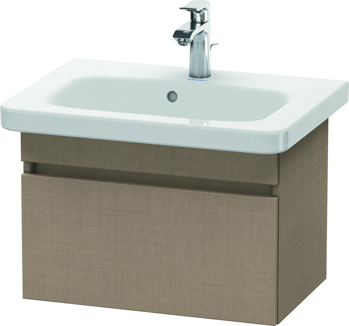 DURAVIT DuraStyle Waschtischunterbau wandhängend 580 mm betongrau matt mit Soft-Close-Auszug