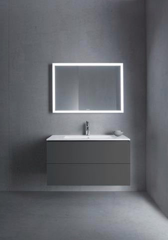 DURAVIT ME by Starck Möbelwaschtisch 1030 mm Weiß Seidenmatt mit Überlauf und 1 Hahnloch