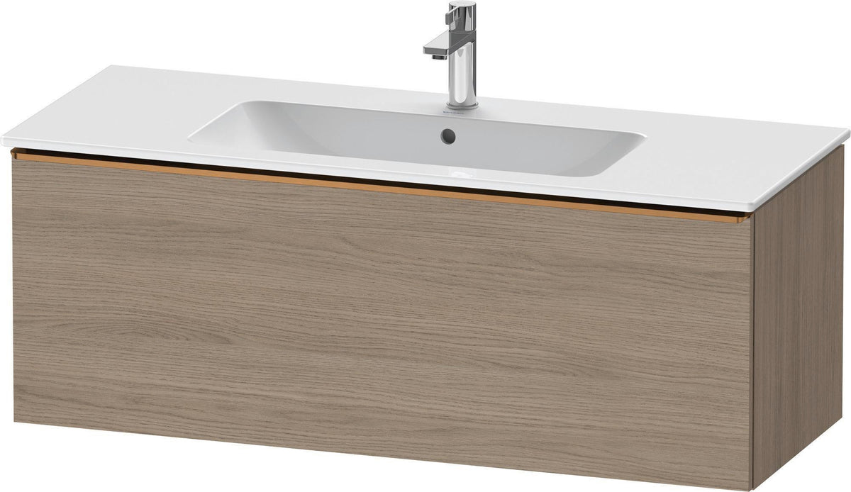 Duravit D-Neo Waschtischunterbau 1210 mm Eiche Terra Matt mit 1 Auszug und Soft-Close