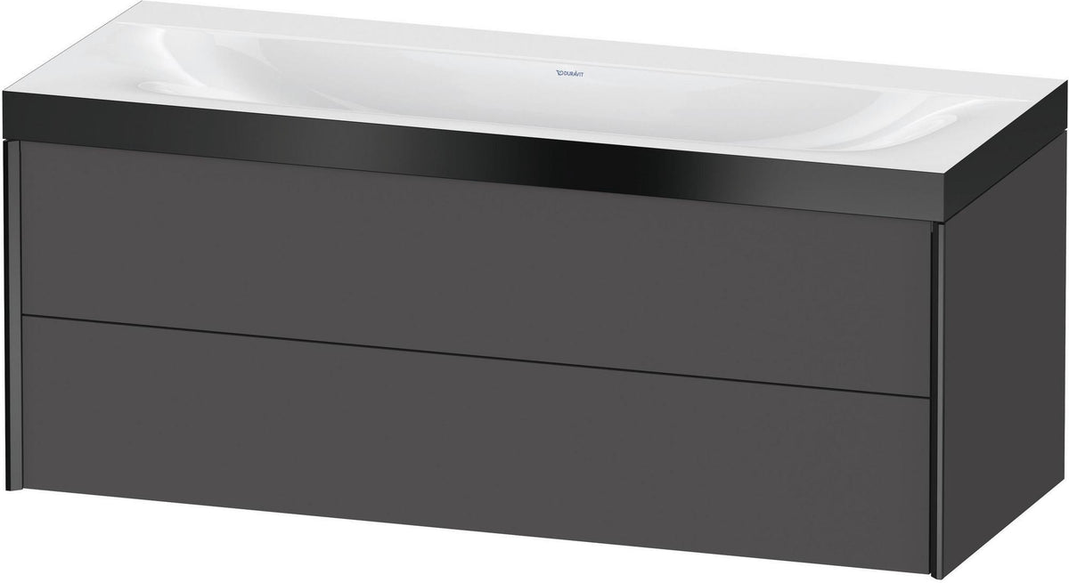 DURAVIT XViu c-bonded Waschtischunterbauset 1200 mm wandhängend mit 2 Schubkästen