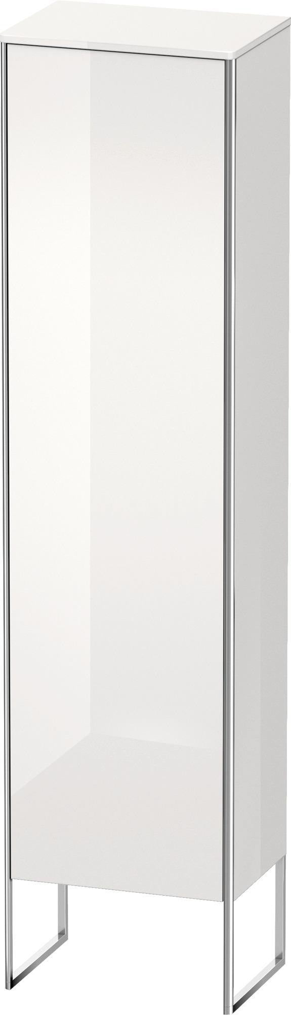 DURAVIT XSquare Hochschrank 500 mm weiß hochglanz, bodenstehend, Tür rechts, Tip-On