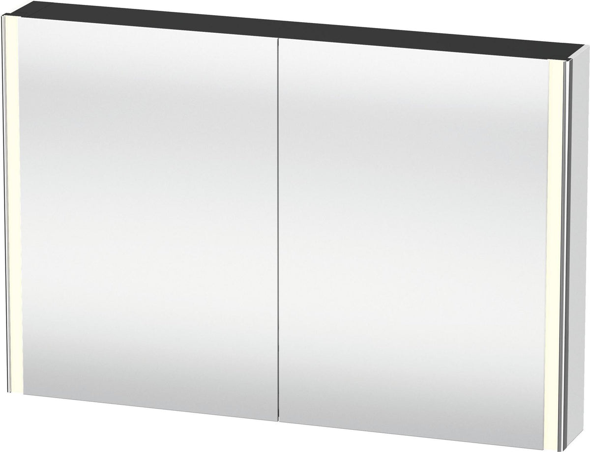 DURAVIT XSquare Spiegelschrank 1200 mm mit LED-Beleuchtung, Soft-Close und Front- sowie Innenspiegel