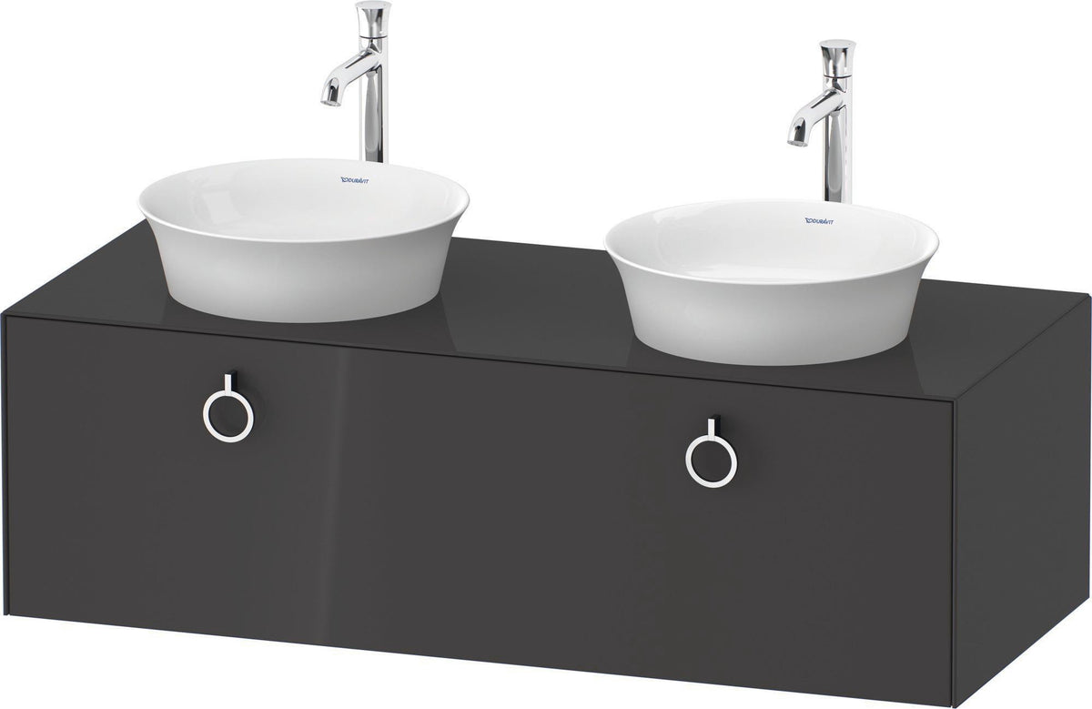 DURAVIT White Tulip Waschtischunterbau 1300 mm, 1 Auszug, wandhängend, weiß seidenmatt