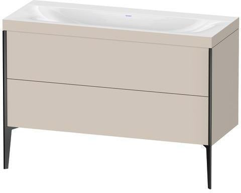 Duravit Möbelwaschtischset XVIU 1200x480mm Chaos mit Unterbau und Raumsparsiphon