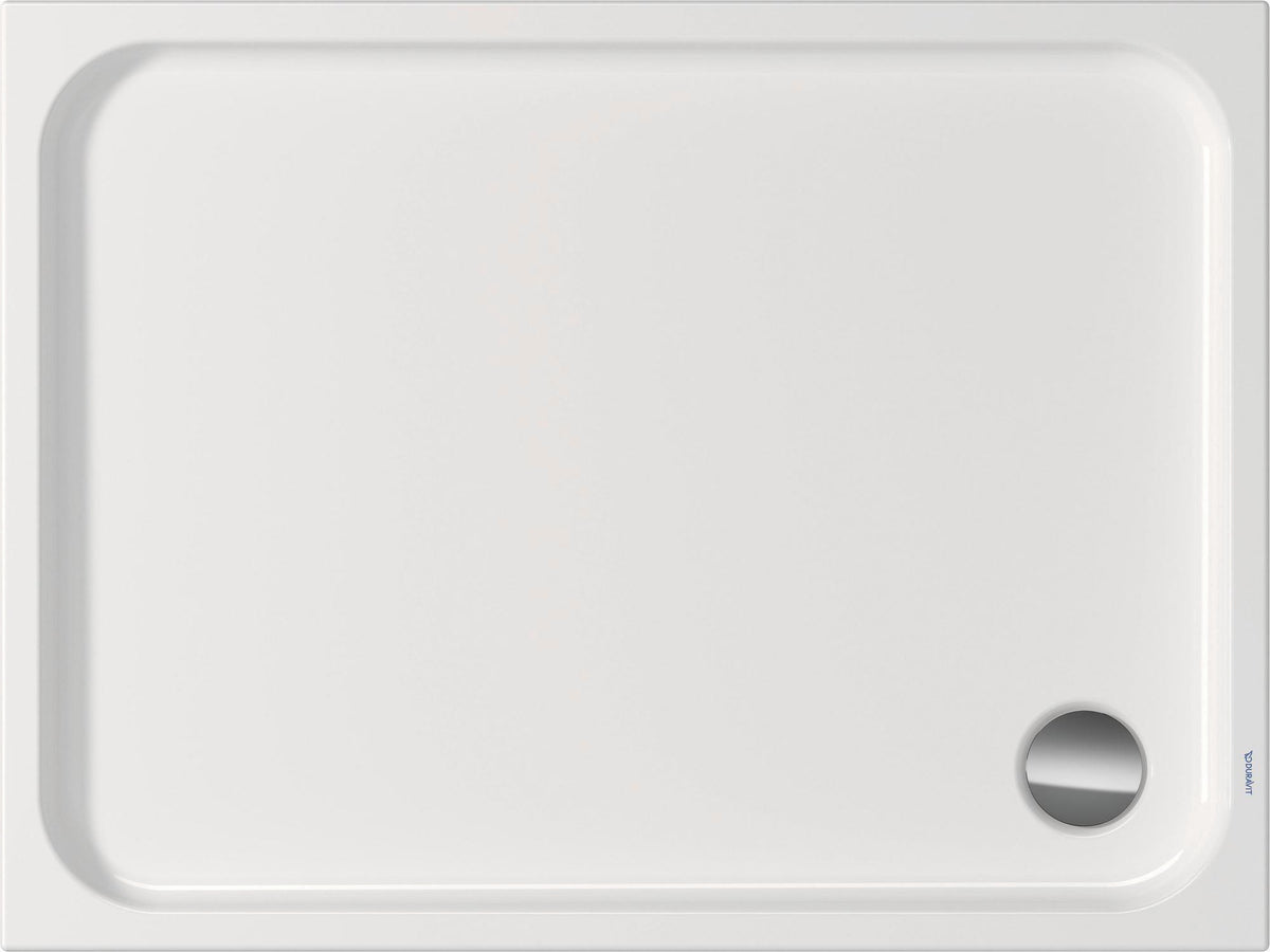 DURAVIT D-Code Duschwanne 1000x700 mm Rechteckig Weiß Sanitäracryl mit Antislip
