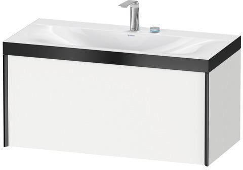Duravit Möbelwaschtischset XVIU 1000x480mm Chaos mit Raumsparsiphon und Hahnlochbank