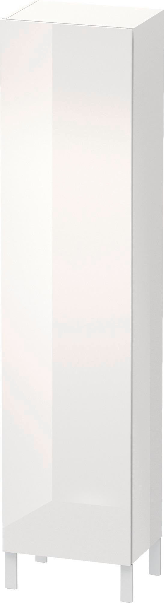 DURAVIT L-Cube Hochschrank 2000 mm, 1 Tür rechts, weiß hochglänzend, wandhängend, Soft-Close