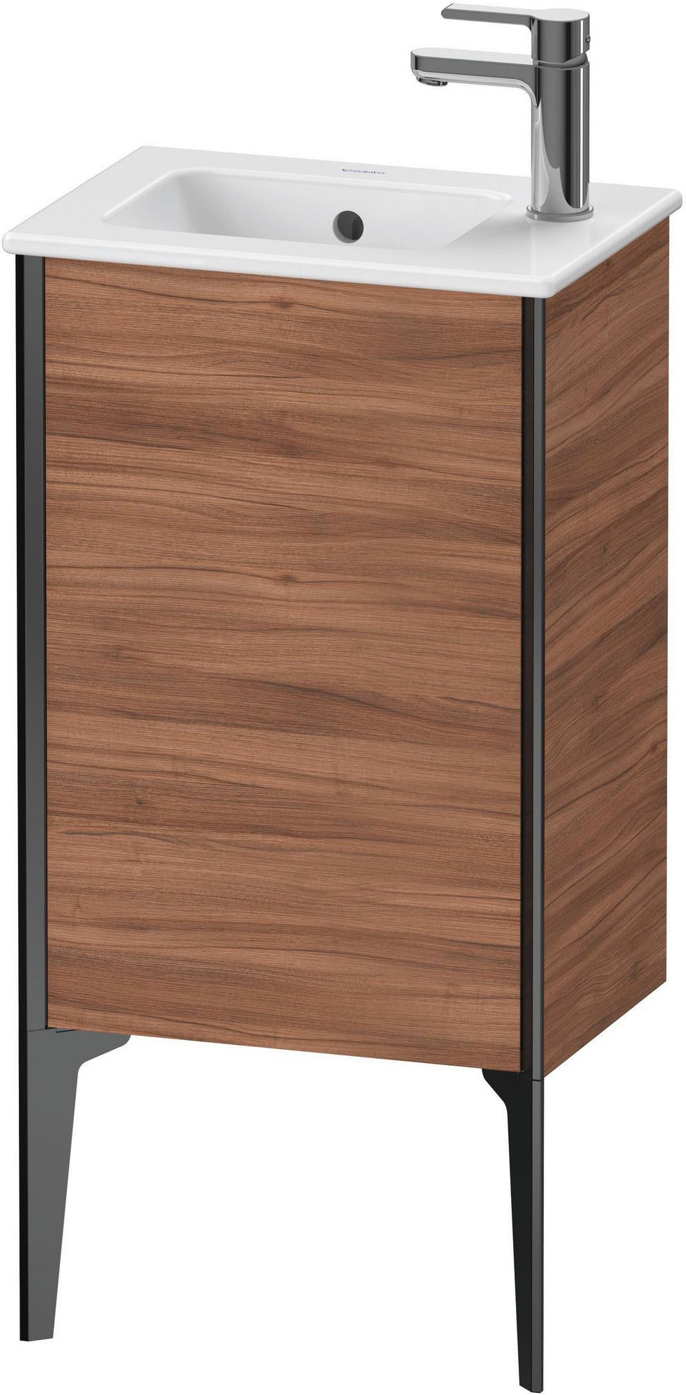 DURAVIT XViu Waschtischunterbau bodenstehend 594 mm nussbaum dunkel, 1 Tür links