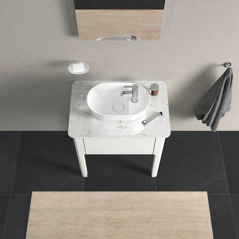 DURAVIT Luv Waschtischunterbau bodenstehend 638 mm weiß seidenmatt mit 1 Auszug