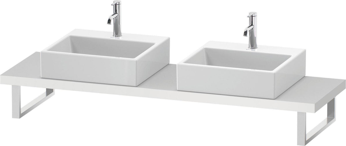DURAVIT DuraStyle Konsole variabel 2 Ausschnitte 45x480 mm Weiß Matt – Wandhängend
