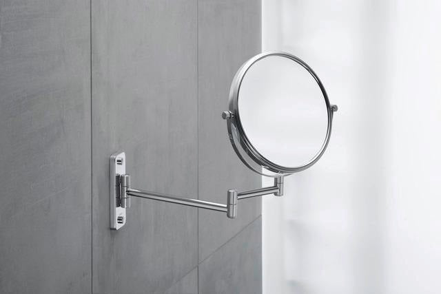 DURAVIT D-Code Kosmetikspiegel 3-fach Vergrößerung, Chrom, 330 mm Ausladung