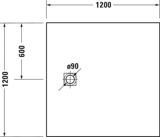 DURAVIT Sustano Duschwanne 800x800x30 Mineralguss Greige Matt – Quadratisch, Bodenbündig, Rutschhemmend