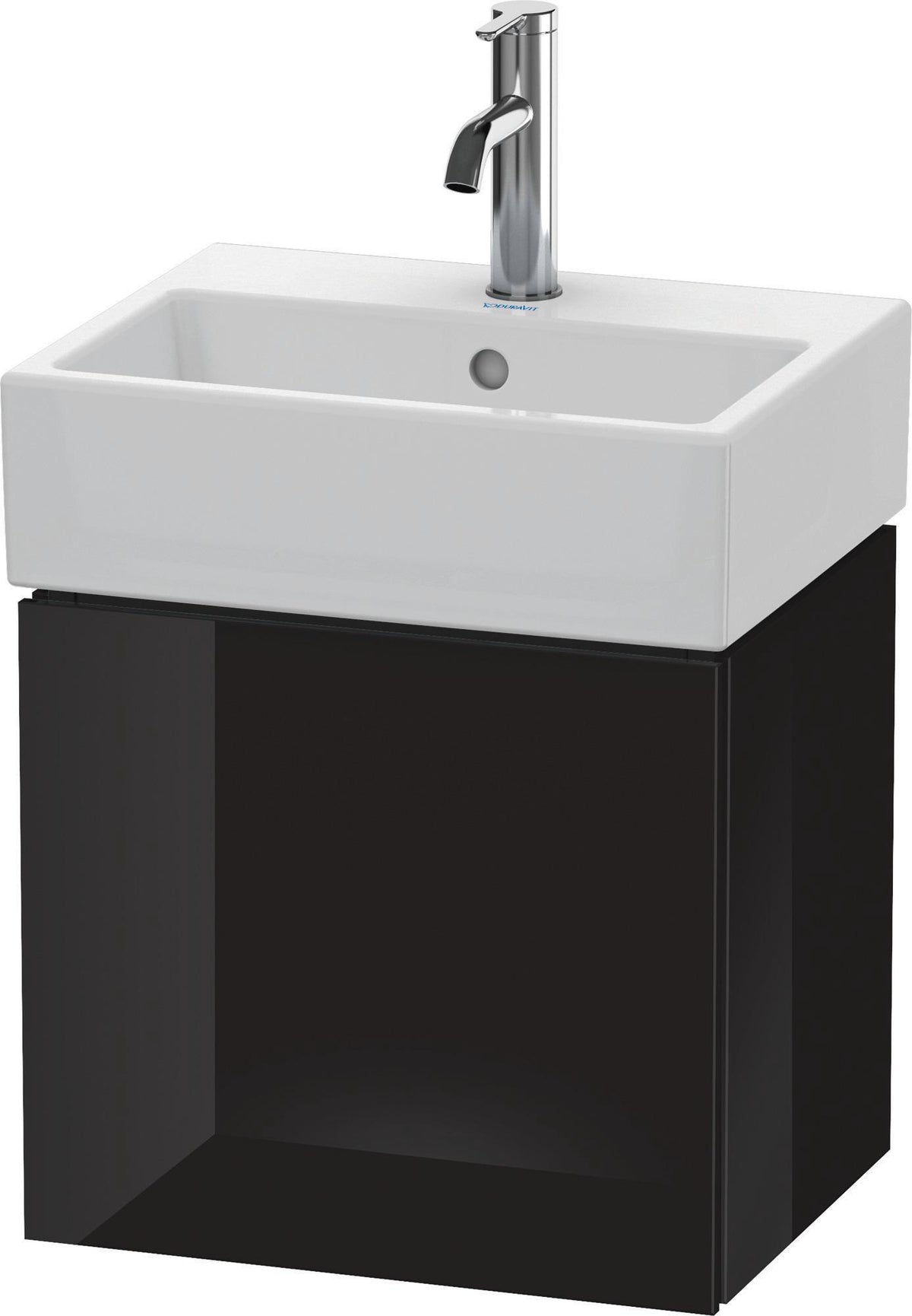 Duravit L-Cube Waschtischunterbau 434 mm weiß matt, 1 Tür links, wandhängend