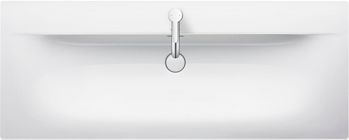 DURAVIT Viu Möbelwaschtisch 1230 mm, Weiß, mit Überlauf & WonderGliss – für Wandmontage
