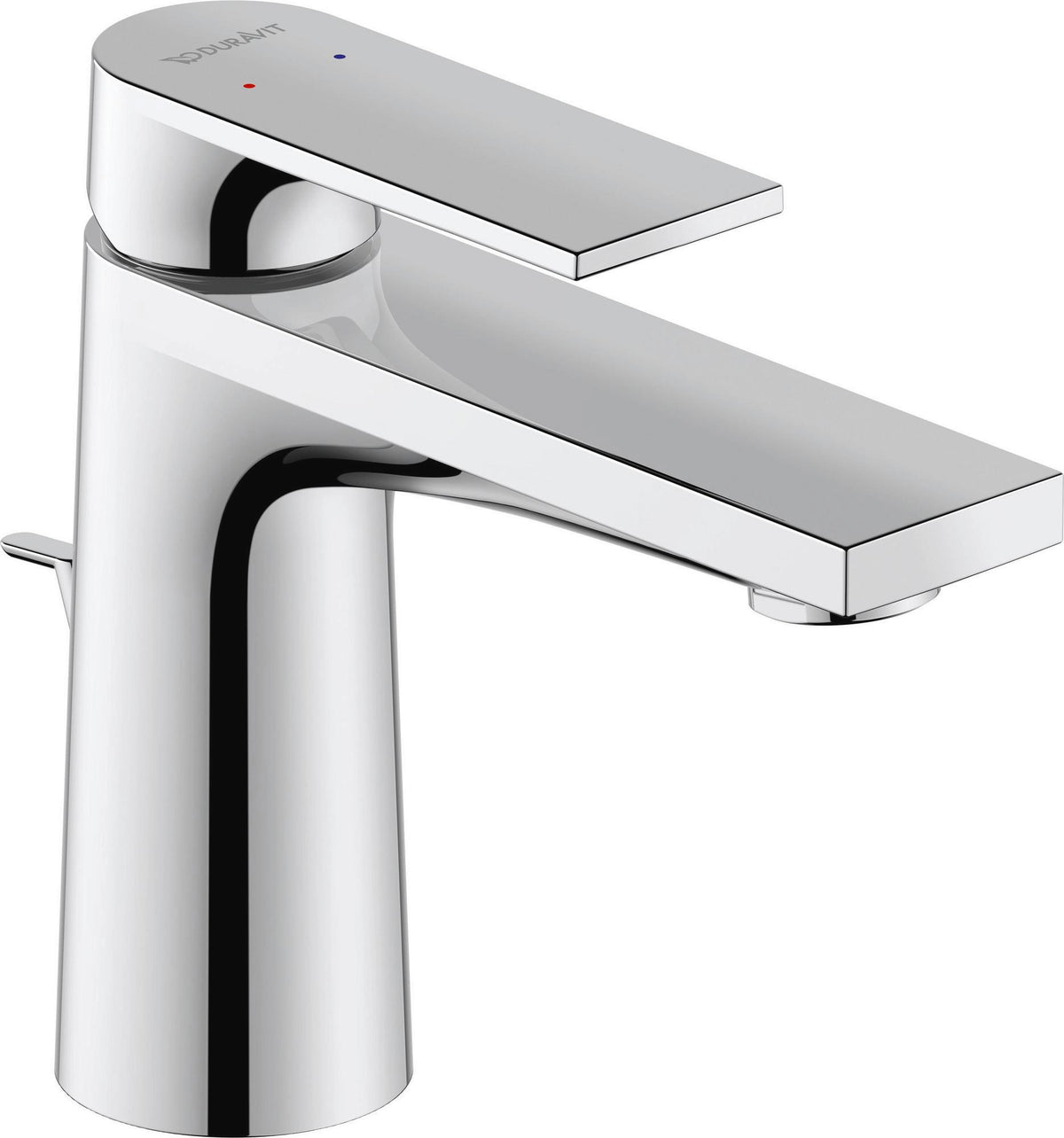 DURAVIT Tulum by Starck Einhebel-Waschtischmischer mit Zugstange, Chrom, 110 mm Ausladung
