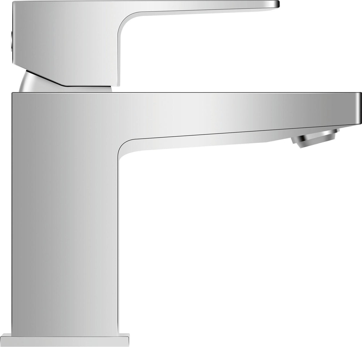 DURAVIT Manhattan Einhebel-Waschtischmischer Chrom mit Kaltstart-Funktion, 95 mm Ausladung, ohne Zugstange