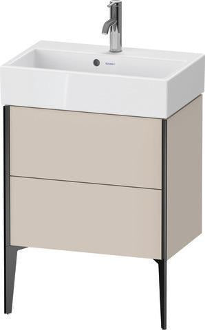 Duravit Waschtischunterbau XVIU 584x733x384mm 2 Auszüge Nussbaum mittel s-matt