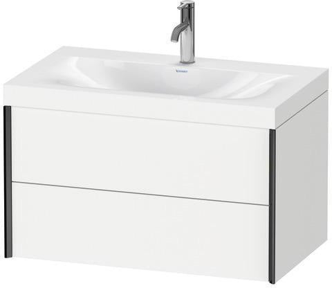 Duravit Möbelwaschtischset XVIU 800x480mm Chaos mit Unterbau wandhängend und Keramikwaschtisch Viu