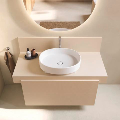 Duravit Balcoon Konsole 1000x370x550 mm – Elfenbein Matt, 1 Ausschnitt mittig