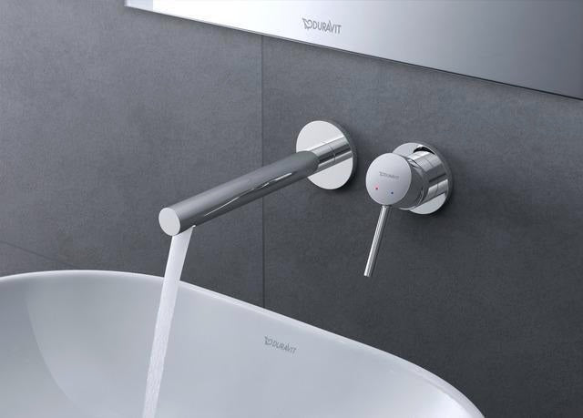 DURAVIT Circle Einhebel-Waschtischmischer Chrom – Unterputz mit Keramikmischsystem, 200 mm Auslauf