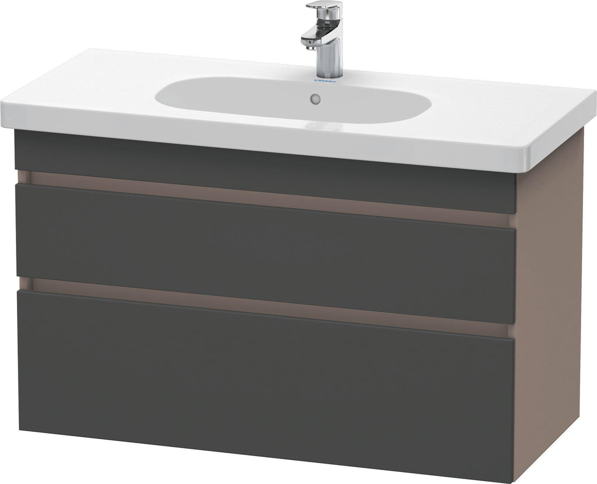 DURAVIT DuraStyle Waschtischunterbau 1000 mm wandhängend, 2 Schubkästen, weiß matt