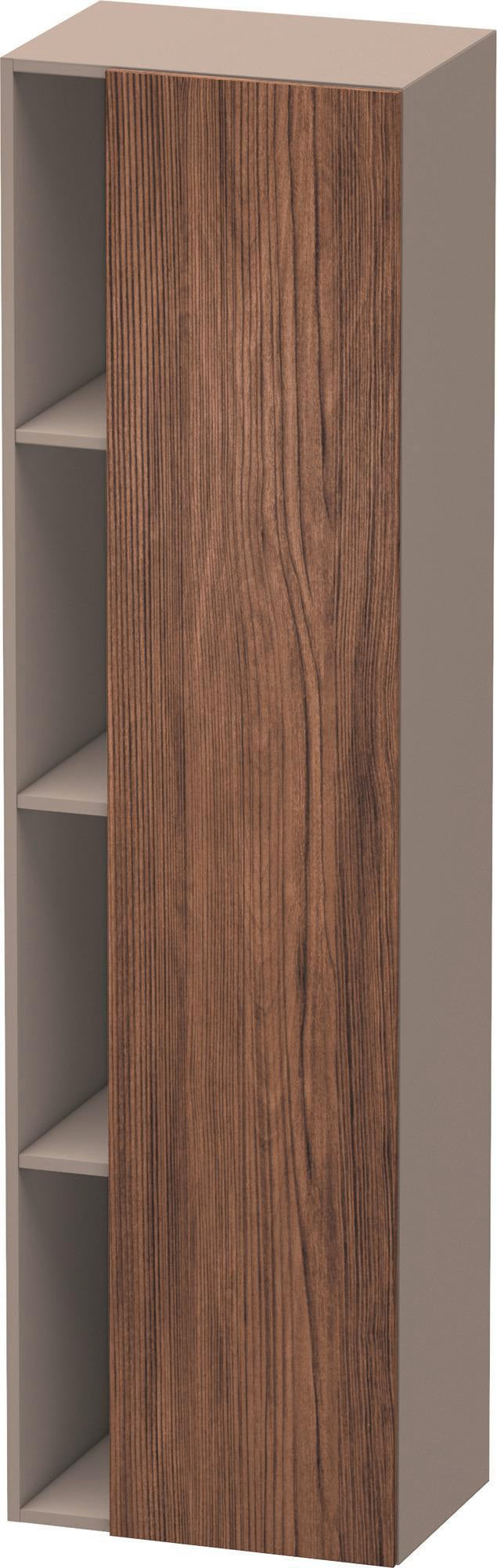 DURAVIT DuraStyle Hochschrank 360x500x1800mm, 1 Tür links, weiß matt – Wandhängend mit Soft-Close