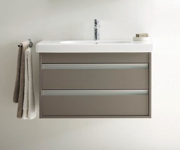 DURAVIT Waschtischunterbau Ketho wandhängend 800 mm, 2 Schubkästen, weiß matt, für D-Code 034285