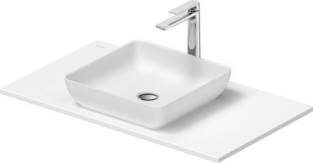 DURAVIT Sivida Waschtischset 880x500 mm mit Konsole, Aufsatzbecken Weiß, medizinische Ausführung