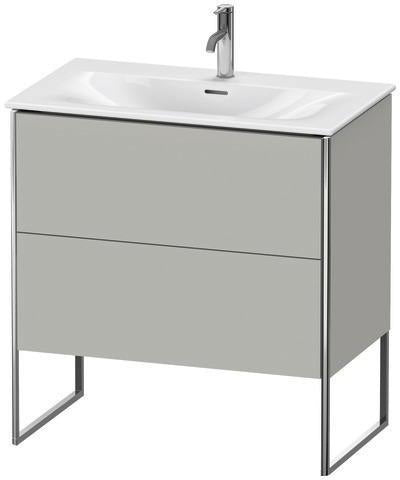 Duravit Waschtischunterbau XSquare 810x840x478mm mit 2 Auszügen, s-matt und Ahorn-Esche