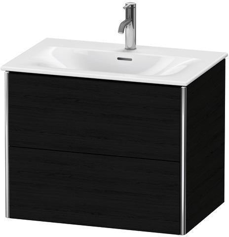 Duravit XSquare Waschtischunterbau 710 mm mit 2 Schubkästen in Steingrau matt