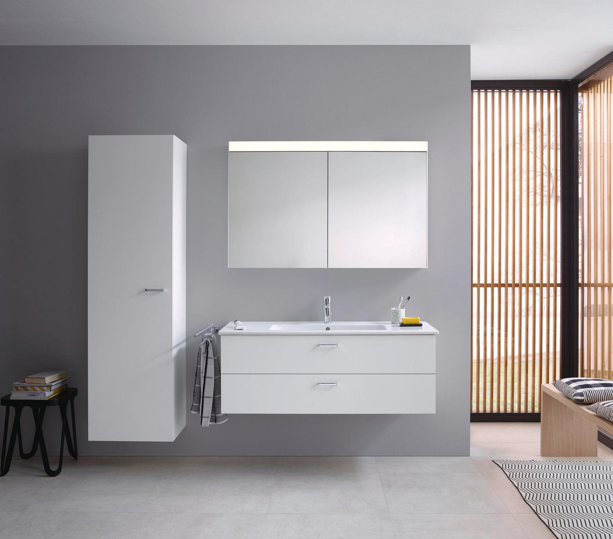 DURAVIT D-Code Handtuchhalter 2-armig schwenkbar 447 mm Chrom