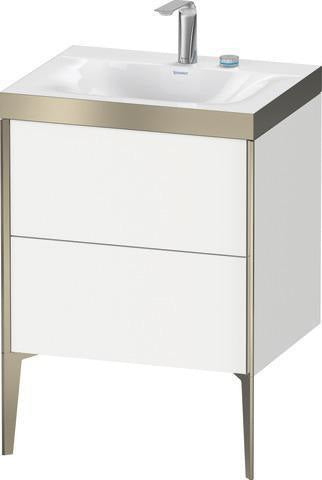 Duravit Möbelwaschtischset XVIU 600x480mm Cha ma / ta s-matt Ra 83 o HL – Viu Waschtisch mit Unterbau