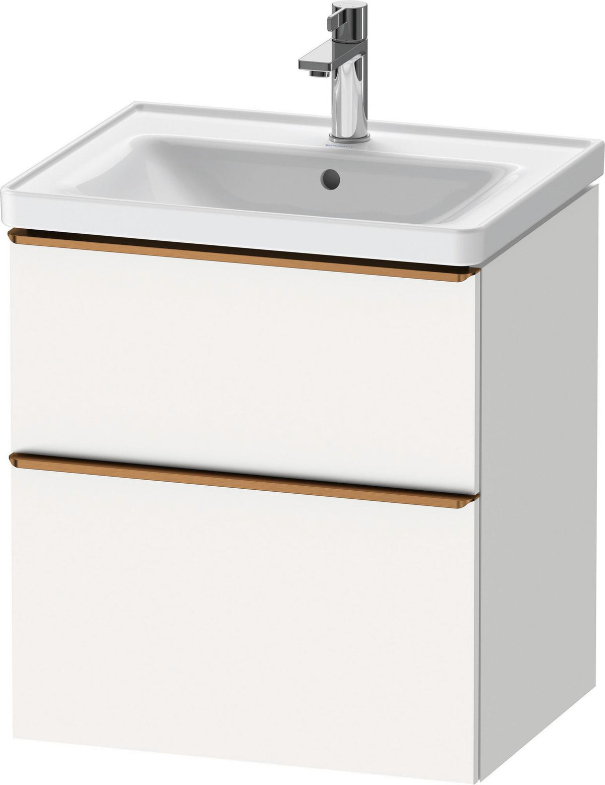 Duravit D-Neo Waschtischunterbau 584 mm betongrau matt mit Auszug und Schubkasten
