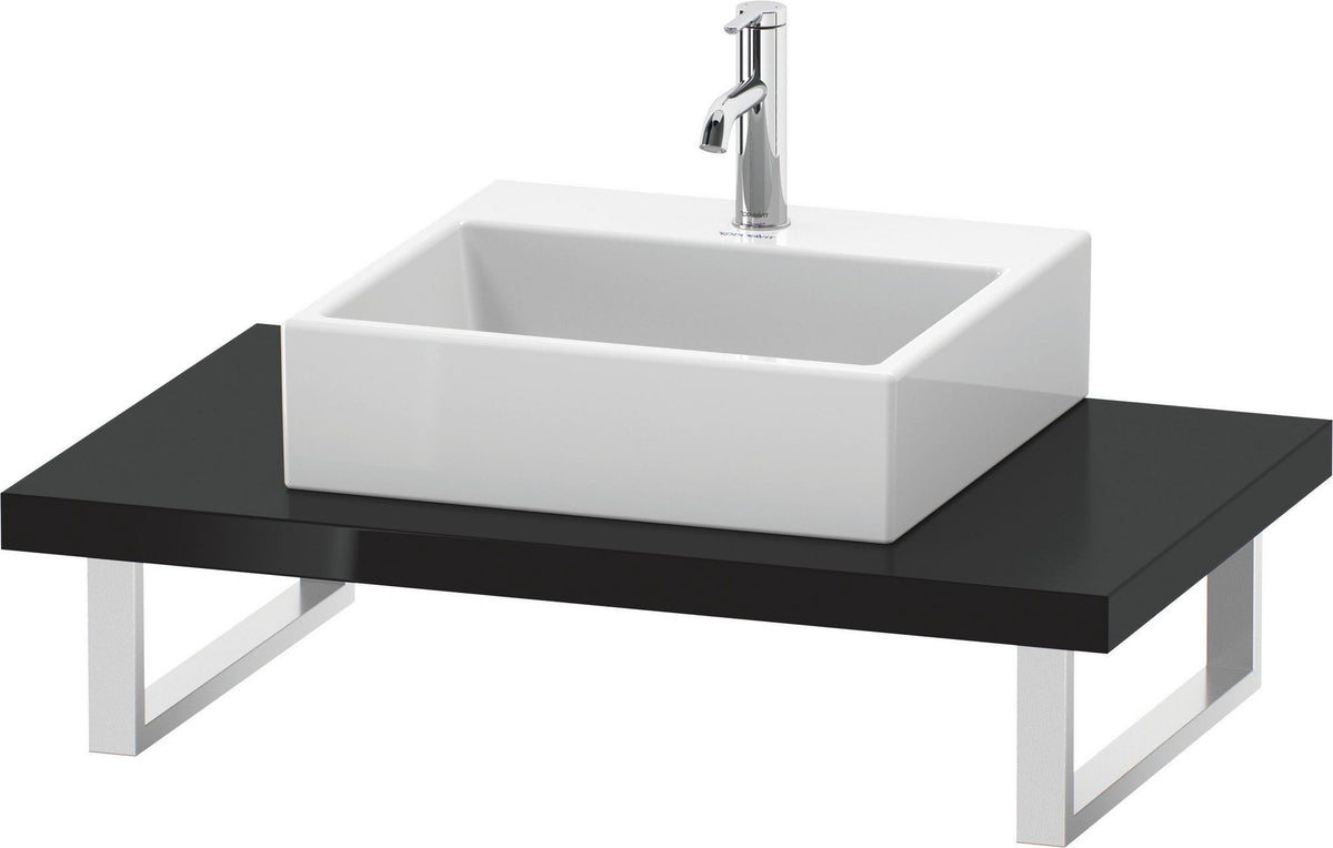 Duravit L-Cube Konsole variabel 550 mm weiß matt – wandhängend, mit Ausschnitt für Waschschüssel
