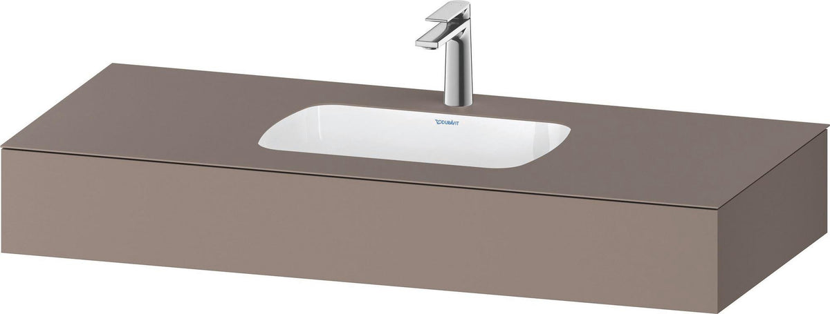 DURAVIT Qatego Einbauwaschtisch mit Konsole 800x550mm Weiß Hochglanz – Studio F. A. Porsche