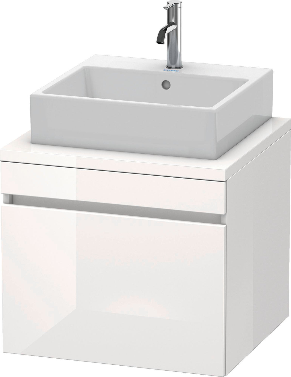 DURAVIT DuraStyle Konsolenunterschrank 600 mm betongrau matt – 1 Auszug, wandhängend