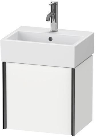 Duravit Waschtischunterbau XVIU 397x434x334mm Pro sw ma TA li ta s-matt – wandhängend, 1 Tür, Aluminiumprofil