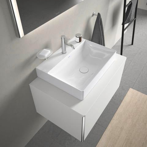 DURAVIT XSquare Waschtischunterbau 800 mm wandhängend Weiß Matt mit 2 Schubkästen