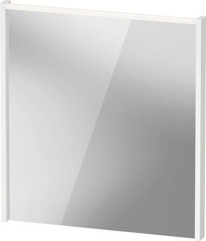 DURAVIT D-Code 2.0 Spiegel 650x700 mm mit LED-Beleuchtung, Weiß Matt