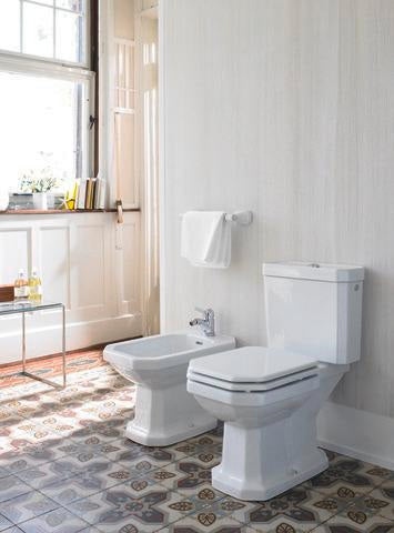 DURAVIT WC-Sitz Serie 1930 mit Absenkautomatik und Edelstahl-Scharnieren, weiß, Duroplast