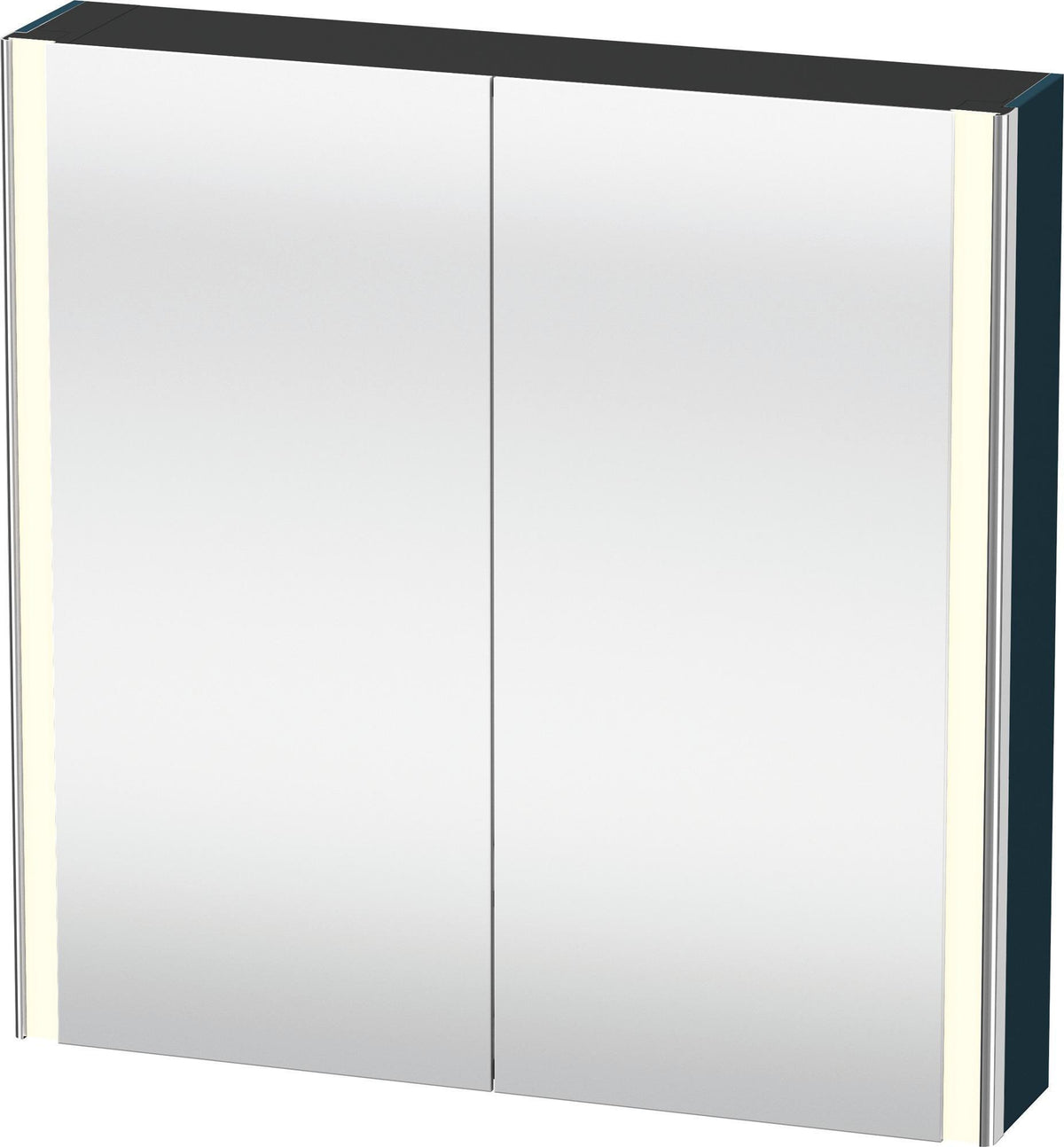 Duravit XSquare Spiegelschrank 800 mm mit LED-Beleuchtung, 2 Schwingtüren & Soft-Close