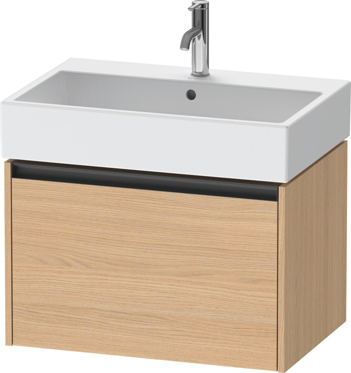 Duravit Waschtischunterbau Ketho.2 wandhängend 684 mm betongrau matt mit 1 Auszug