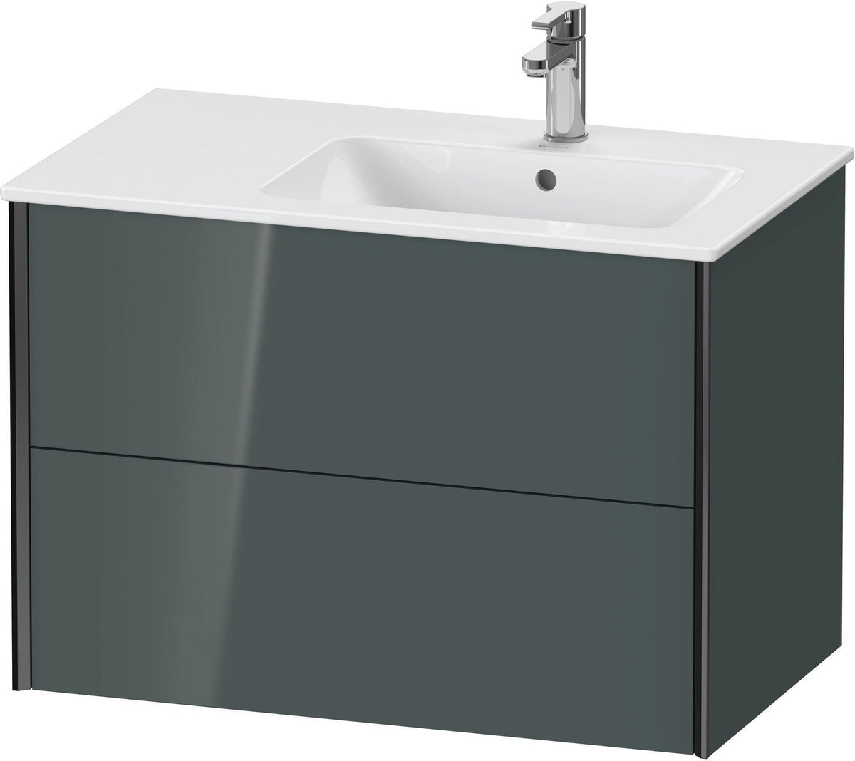 DURAVIT XViu Waschtischunterbau wandhängend 810 mm, 2 Schubkästen, weiß matt