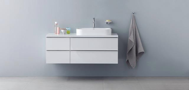 DURAVIT Möbelwaschtisch Happy D.2 600 mm mit Überlauf, 1 Hahnloch, weiß