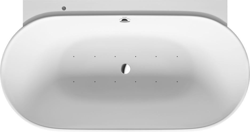 DURAVIT Luv Whirlwanne 1800x950 mm Mineralguss mit Air-System, 2 Rückenschrägen, weiß matt