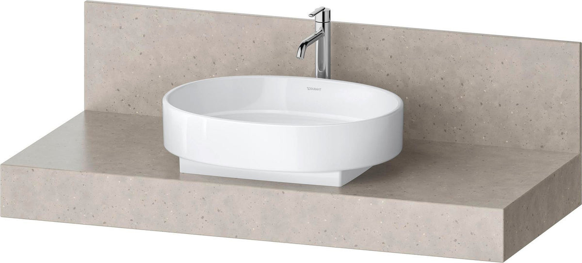 DURAVIT Balcoon Konsole 1200x550x370 mm mit Ausschnitt mittig, Lava Struktur, ohne Beleuchtung
