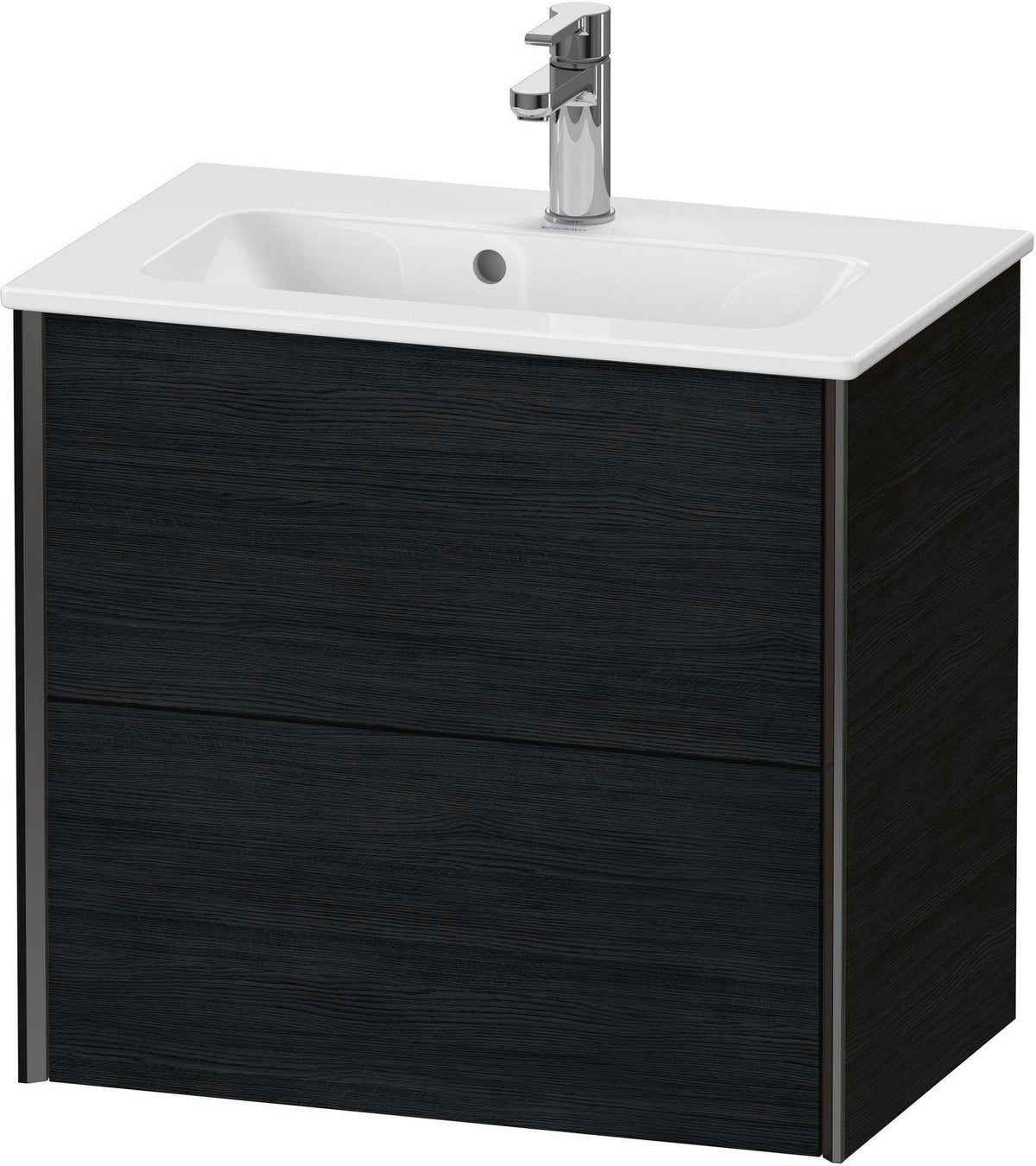 DURAVIT XViu Waschtischunterbau wandhängend 610 mm, 2 Schubladen, champagner matt/weiß matt