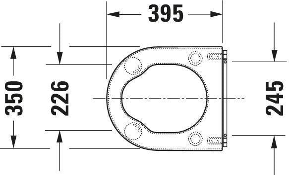 DURAVIT WC-Sitz Starck 3 Vital, Duroplast, Edelstahl-Scharniere, weiß, ohne Absenkautomatik