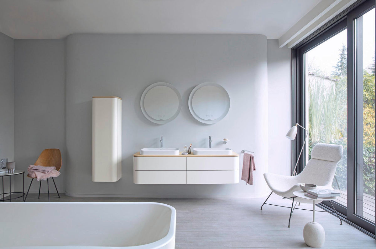 Duravit Abdeckplatte Happy D.2+ Taupe 403x364x16 mm mit Befestigungsmaterial